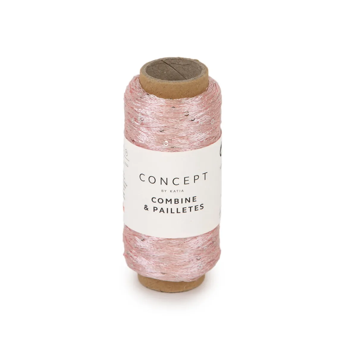 Garn Combine & Pailettes 25 g rosa