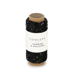 Garn Combine & Pailettes 25 g sort