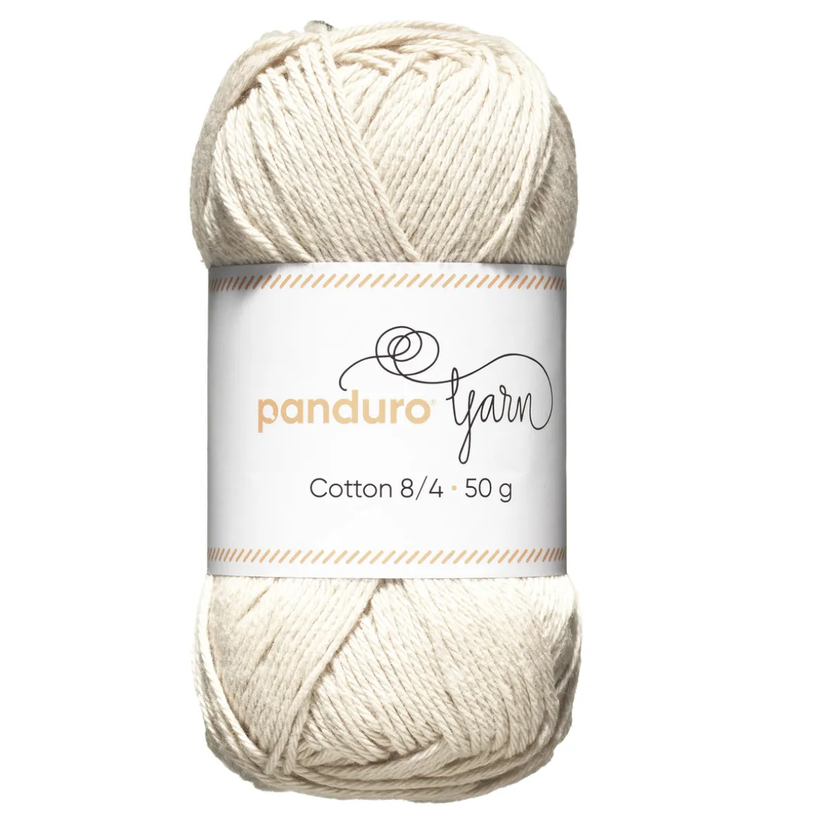 Garn Cotton 8/4 50 g beige