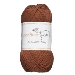 Garn Cotton 8/4 50 g brun