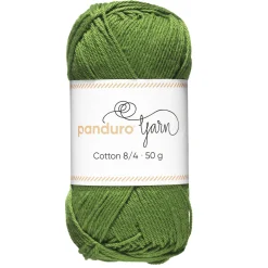 Garn Cotton 8/4 50 g grøn