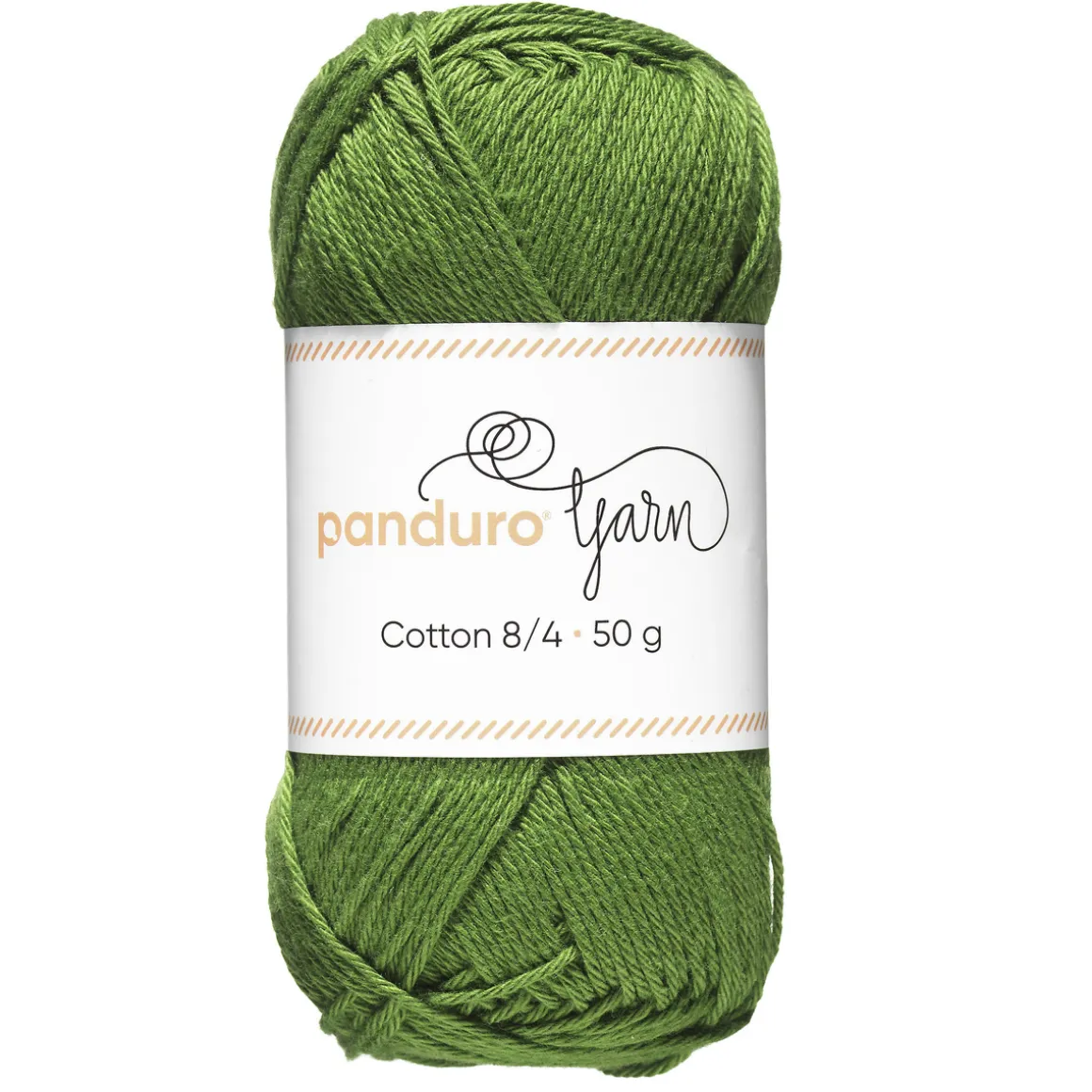 Garn Cotton 8/4 50 g grøn