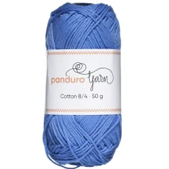 Garn Cotton 8/4 50 g isblå