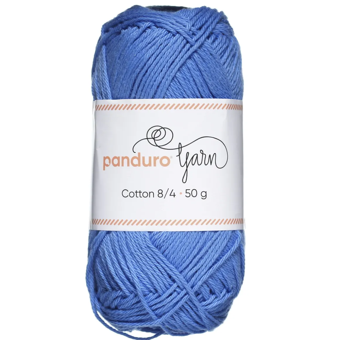 Garn Cotton 8/4 50 g isblå