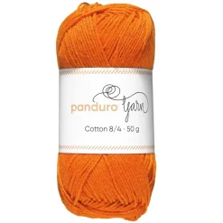 Garn Cotton 8/4 50g klar orange