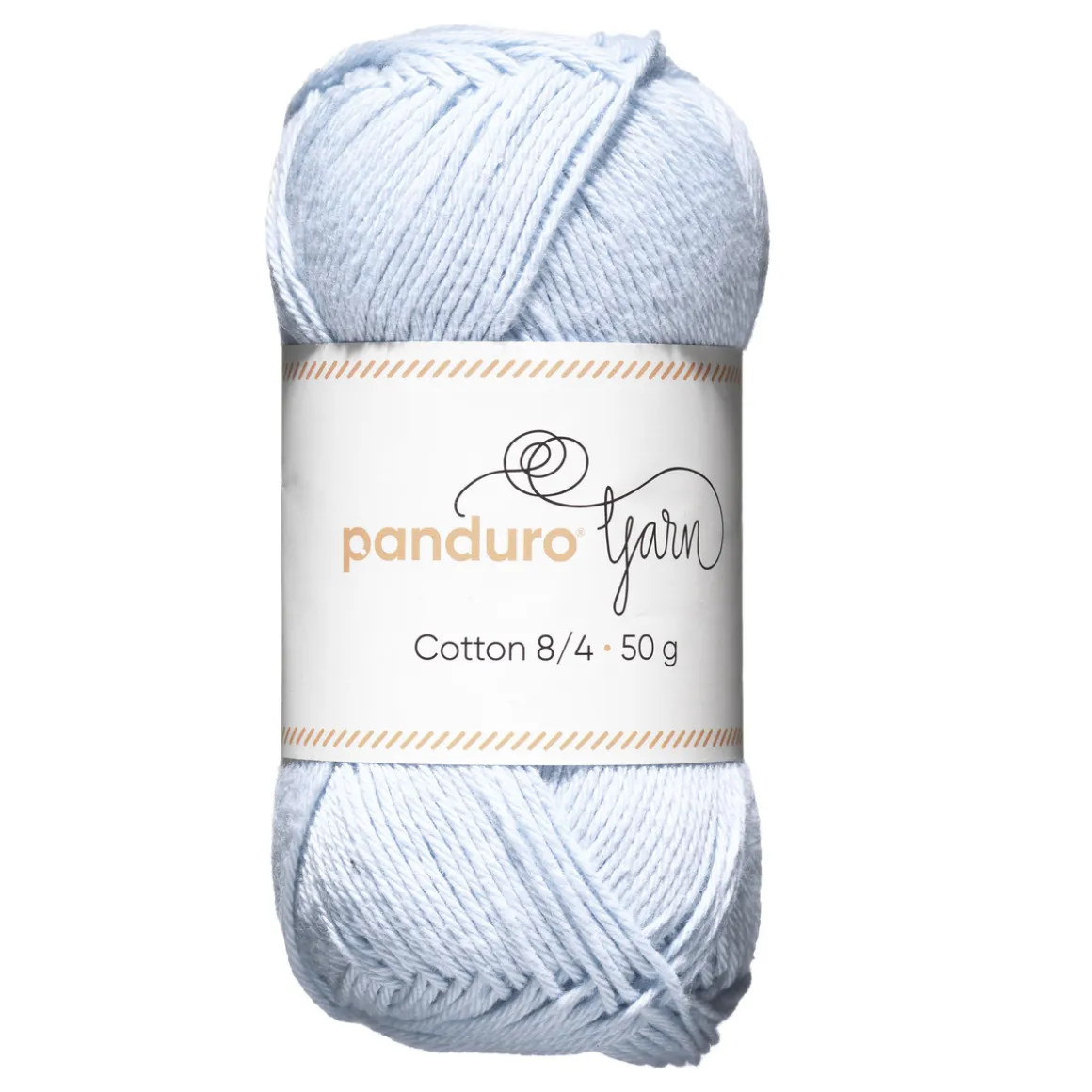 Garn Cotton 8/4 50 g lyseblå