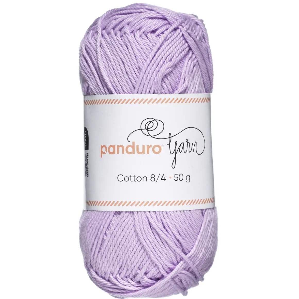 Garn Cotton 8/4 50 g lyslilla