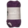 Garn Cotton 4/4 50 g mørklilla
