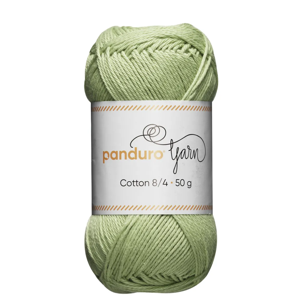 Garn Cotton 8/4 50 g pastelgrøn