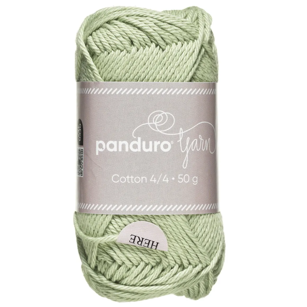 Garn Cotton 4/4 50 g støvgrøn