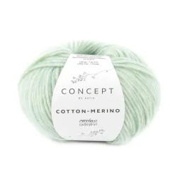 Garn Cotton Merino 50g lysegrøn 132