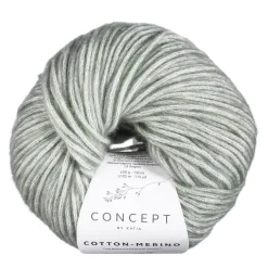 Garn Cotton Merino 50g støvgrøn 146