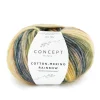Garn Cotton Merino rainbow 50g gul