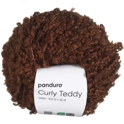 Garn Curly Teddy 50g brun