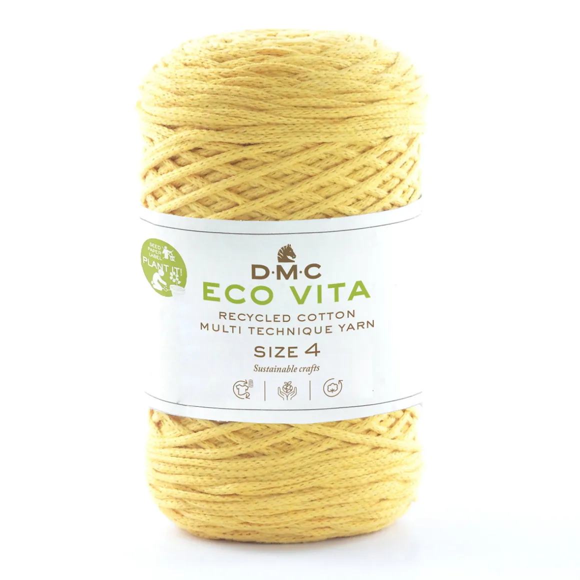 Garn DMC Eco Vita 4 250 g – gul 09
