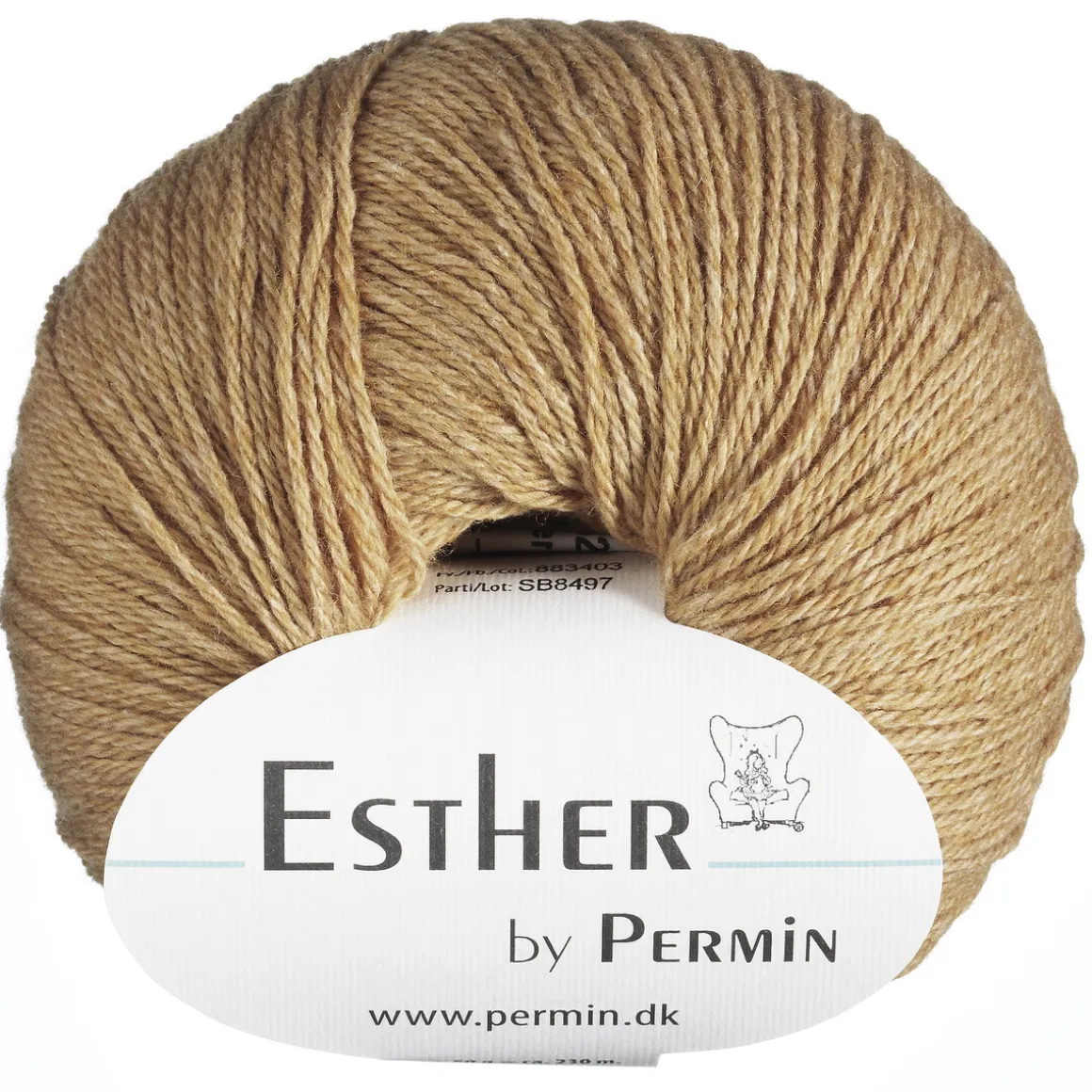 Garn Esther 50 g gul