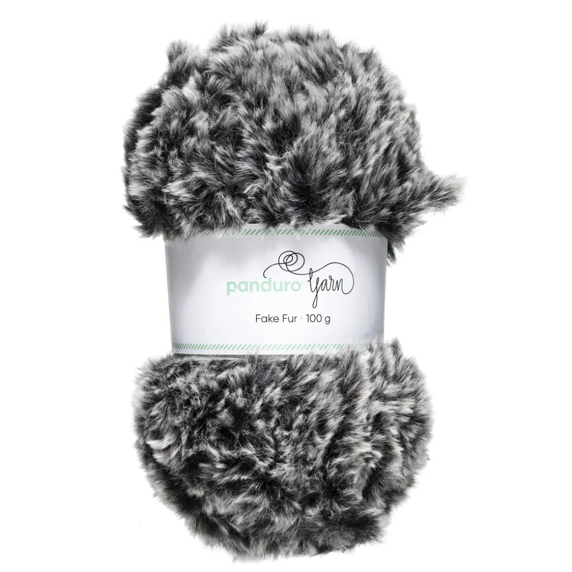 Garn Faux Fur gråmeleret 100 g