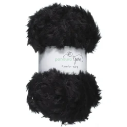 Garn Faux Fur sort 100 g