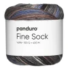 Garn Fine Sock 100 g blå, brune og grå nuancer