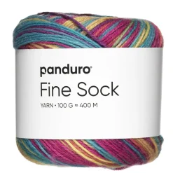 Garn Fine Sock 100 g legende farvemix