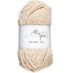 Garn Fine Velvet 50 g beige – fløjlsblødt og himmelsk blødt garn