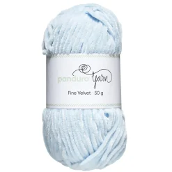 Garn Fine Velvet 50 g lyseblå – fløjlsblødt og himmelsk blødt garn