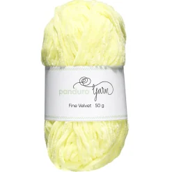Garn Fine Velvet 50 g lysegul – fløjlsblødt og himmelsk blødt garn