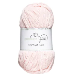 Garn Fine Velvet 50 g lys rosa – fløjlsblødt og himmelsk blødt garn
