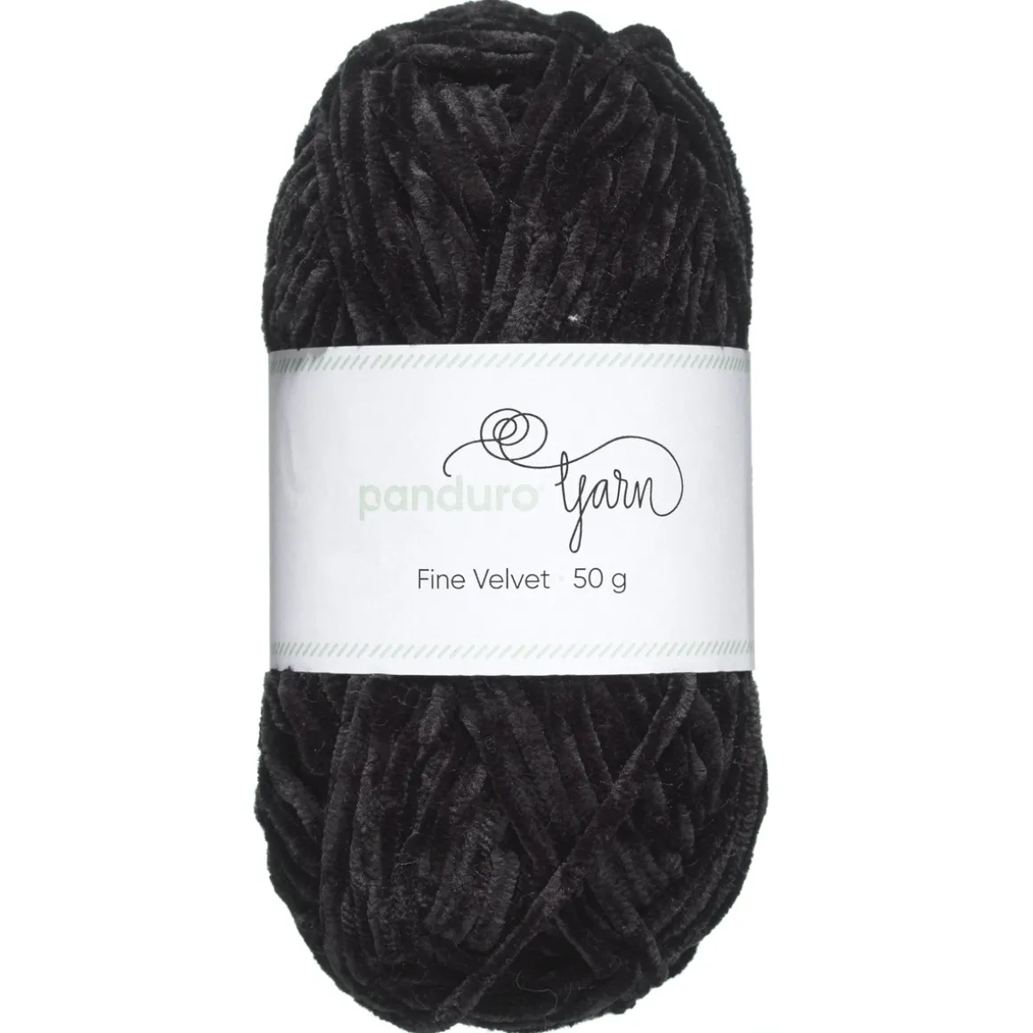 Garn Fine Velvet 50 g sort – fløjlsblødt og himmelsk blødt garn