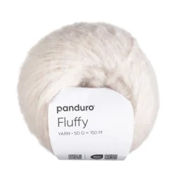 Garn Fluffy 50 g hvid