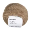 Garn Fluffy 50 g mørk beige
