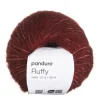 Garn Fluffy 50 g mørk rust