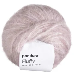 Garn Fluffy 50 g pudderrosa