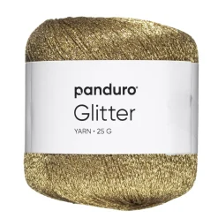 Garn glitter 25g guld