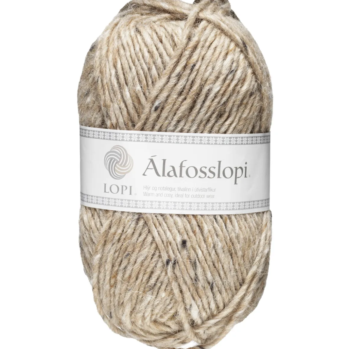 Garn Istex Alafosslopi 100 g beigemeleret – 9976 Beige tweed