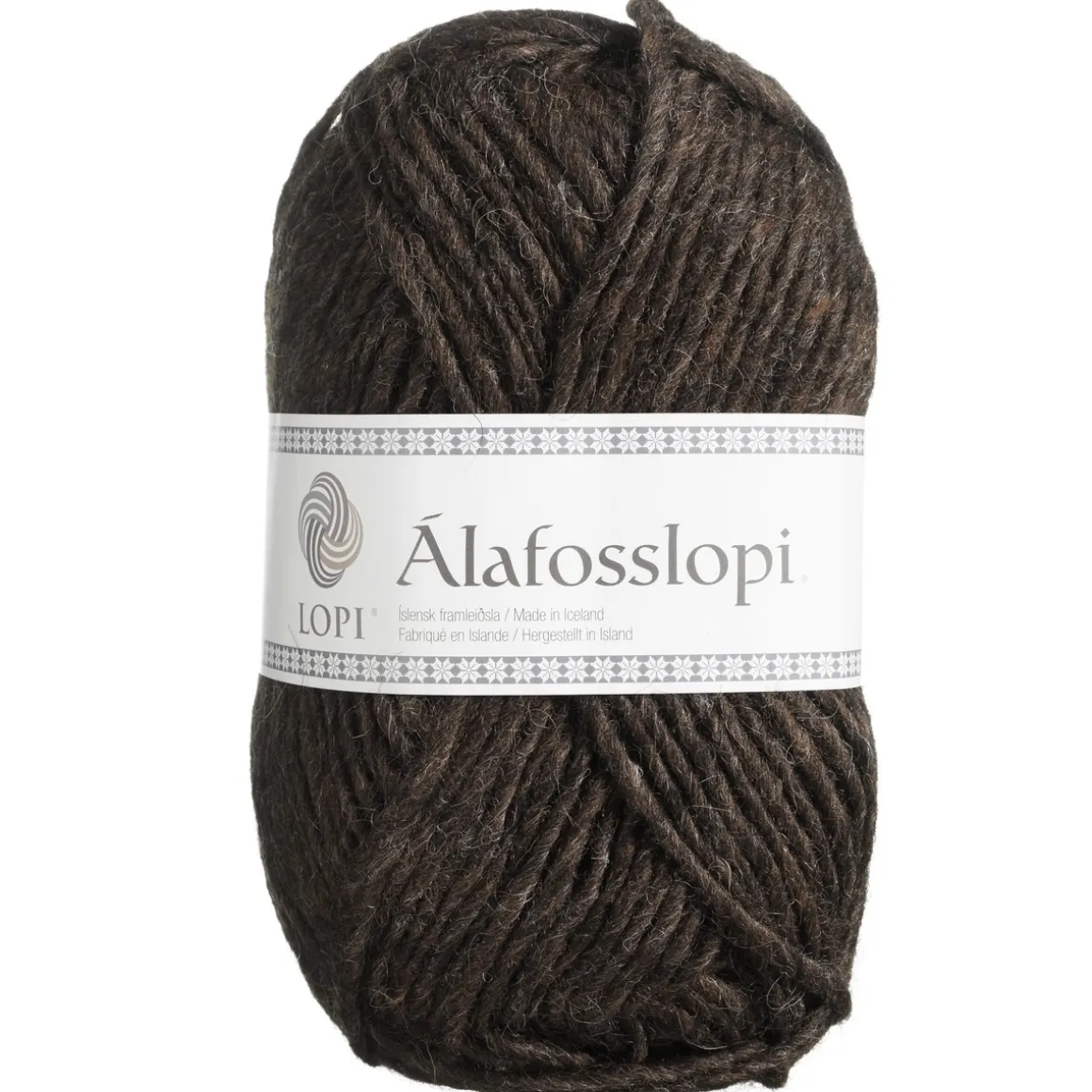 Garn Istex Alafosslopi 100 g brun – 0867 Chocolate heather