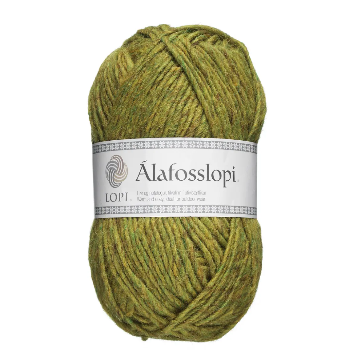 Garn Istex Alafosslopi 100 g gulgrøn – 9965 Chartreuse green heather