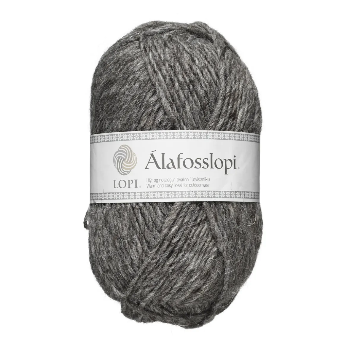 Garn Istex Alafosslopi 100 g musegrå – 0057 Grey heather