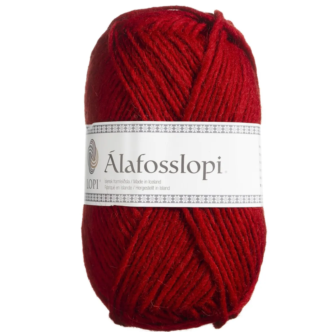 Garn Istex Alafosslopi 100 g rød – 0047 Happy red