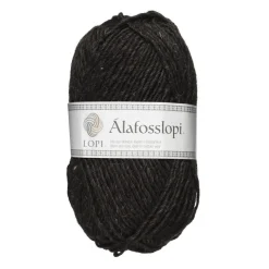 Garn Istex Alafosslopi 100 g sortgrå – 0052 Black sheep heather