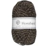 Garn Istex Hosuband 100 g sort/khaki – Black heather/khaki 0227