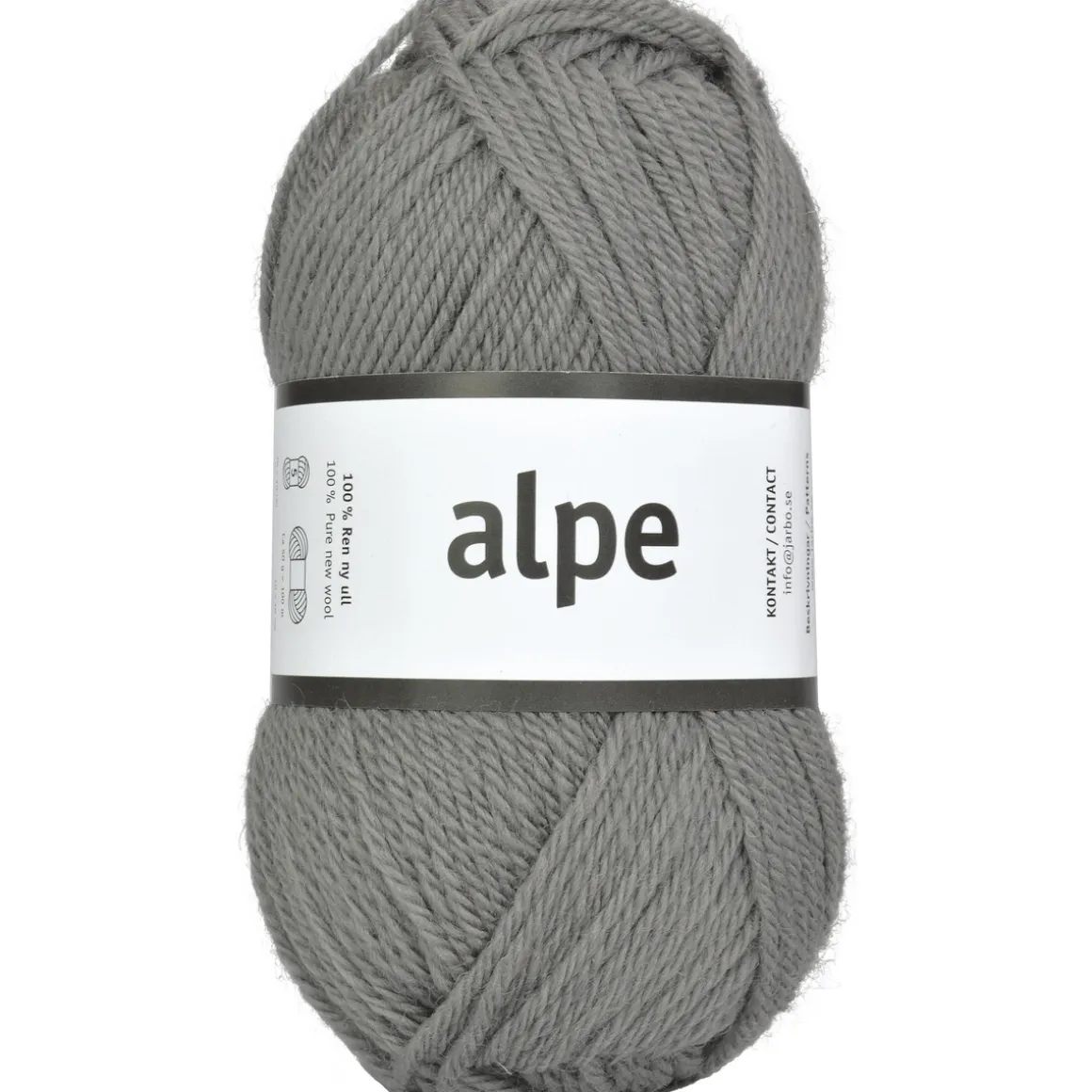 Garn Järbo Alpe 50 g grå – 36117 Grey stone