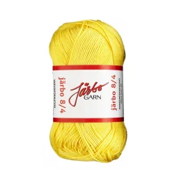 Garn Järbo 8/4 50 g gul – 32001 Yellow