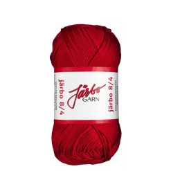 Garn Järbo 8/4 50 g rød – 32011 Red
