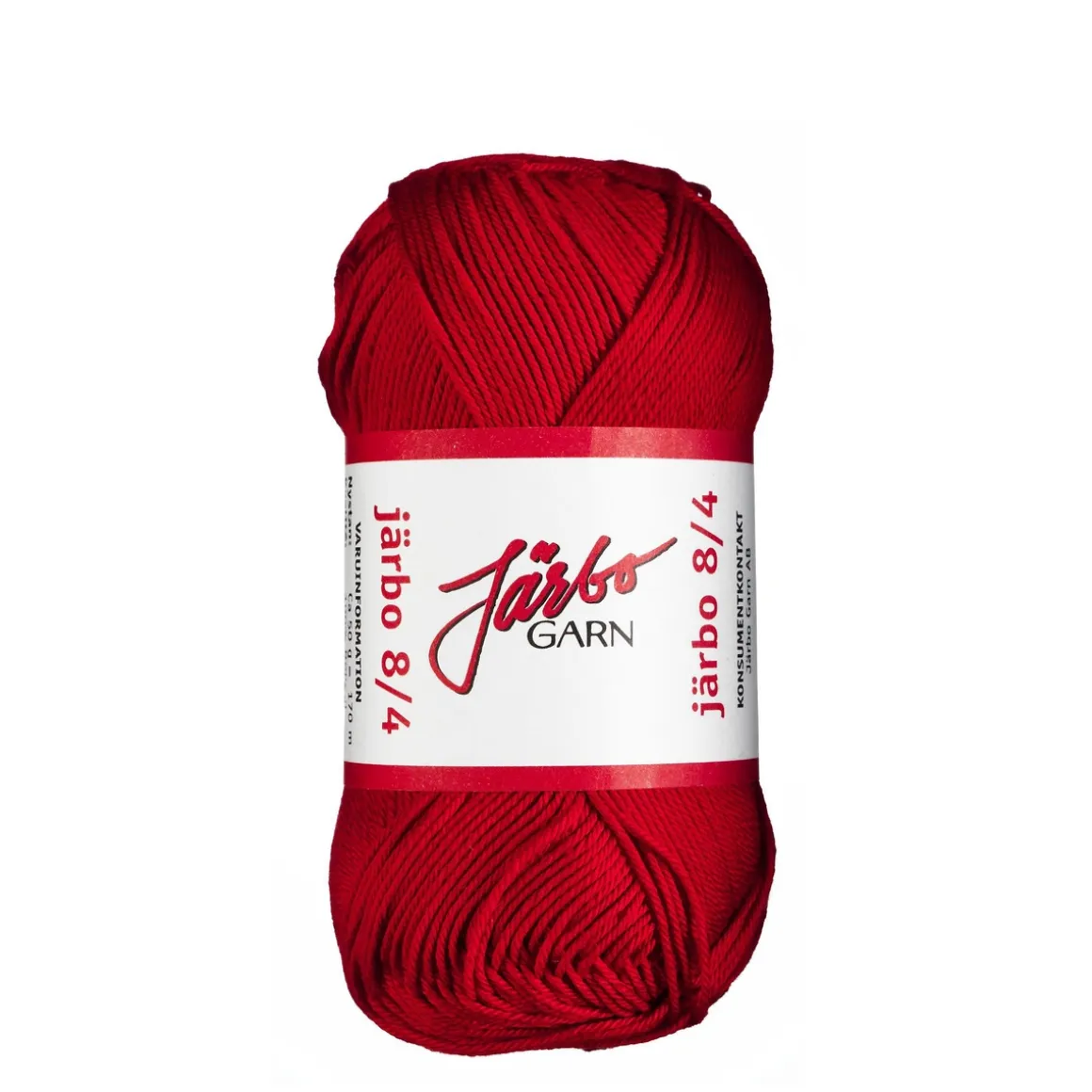 Garn Järbo 8/4 50 g rød – 32011 Red
