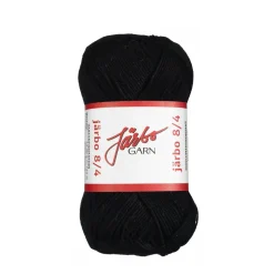 Garn Järbo 8/4 50 g sort – 32012 Black