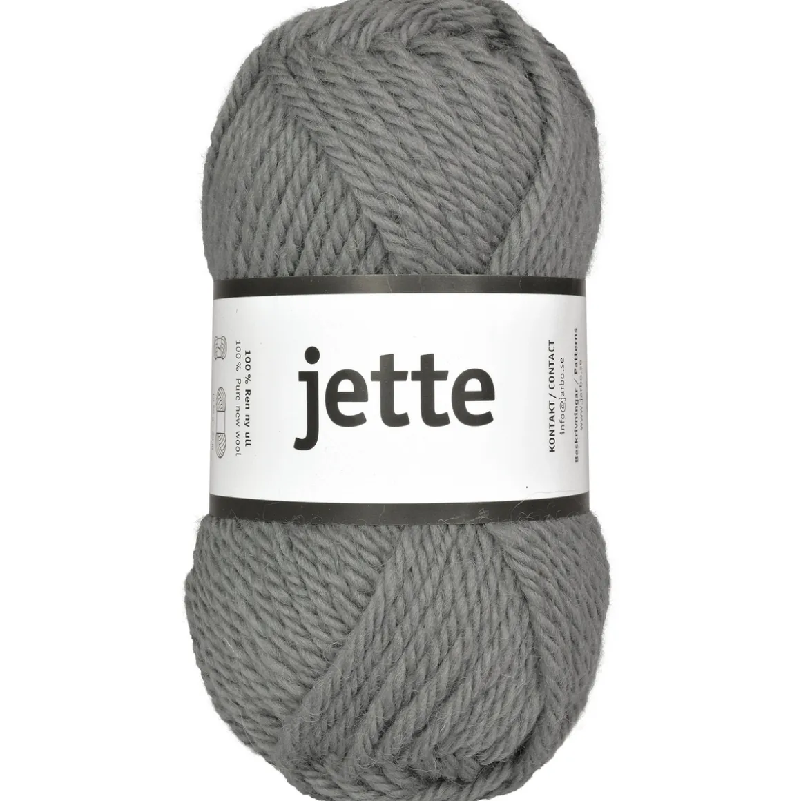 Garn Järbo Jette 50 g grå – 26318 Grey stone