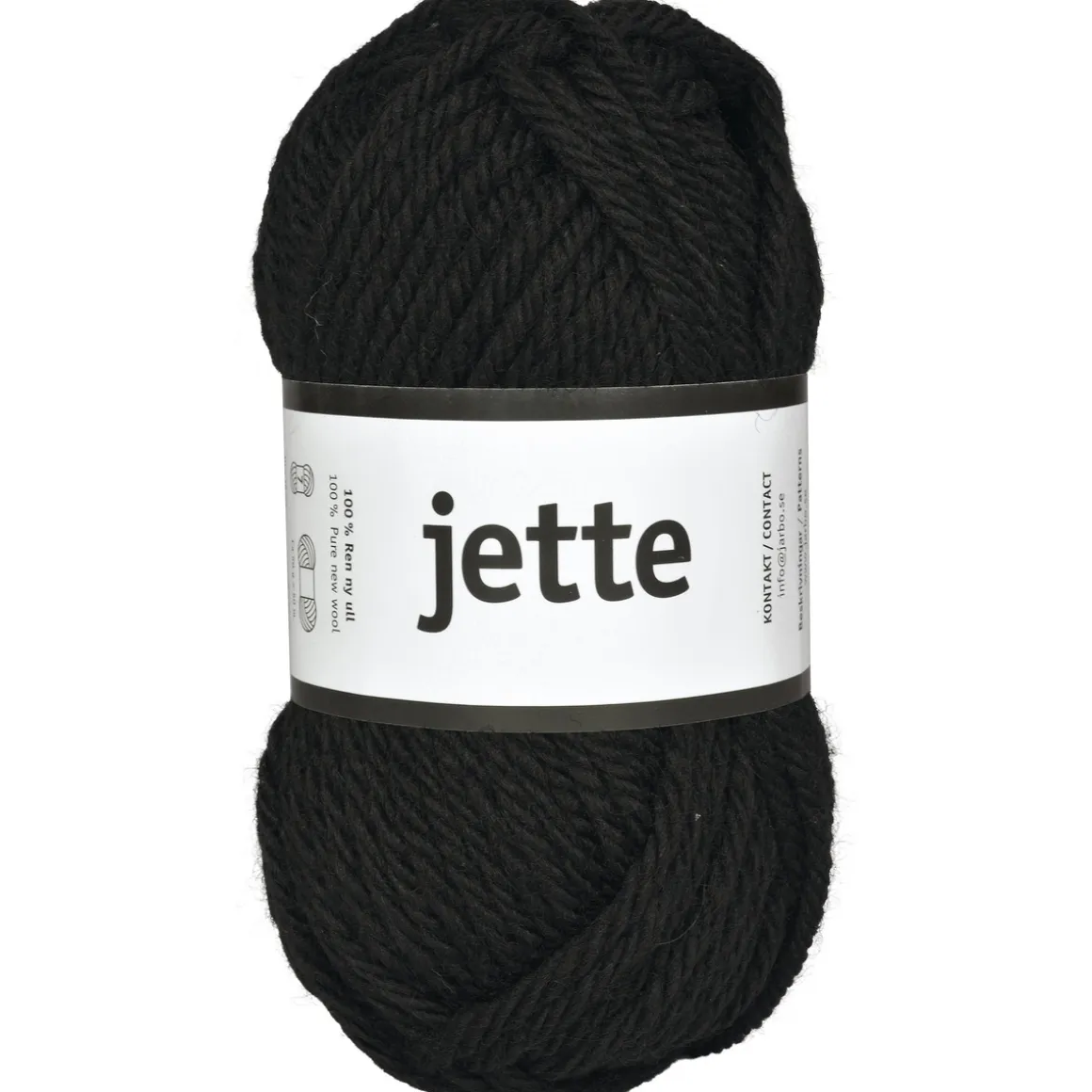 Garn Järbo Jette 50 g sort – 26319 Black