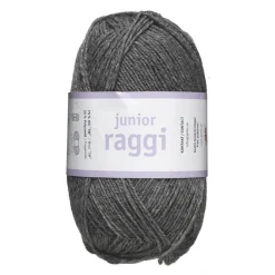 Garn Järbo Junior Raggi 50 g mørkegrå – 68404 Dark grey