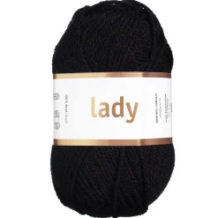 Garn Järbo Lady 50 g sort – 44201 Black